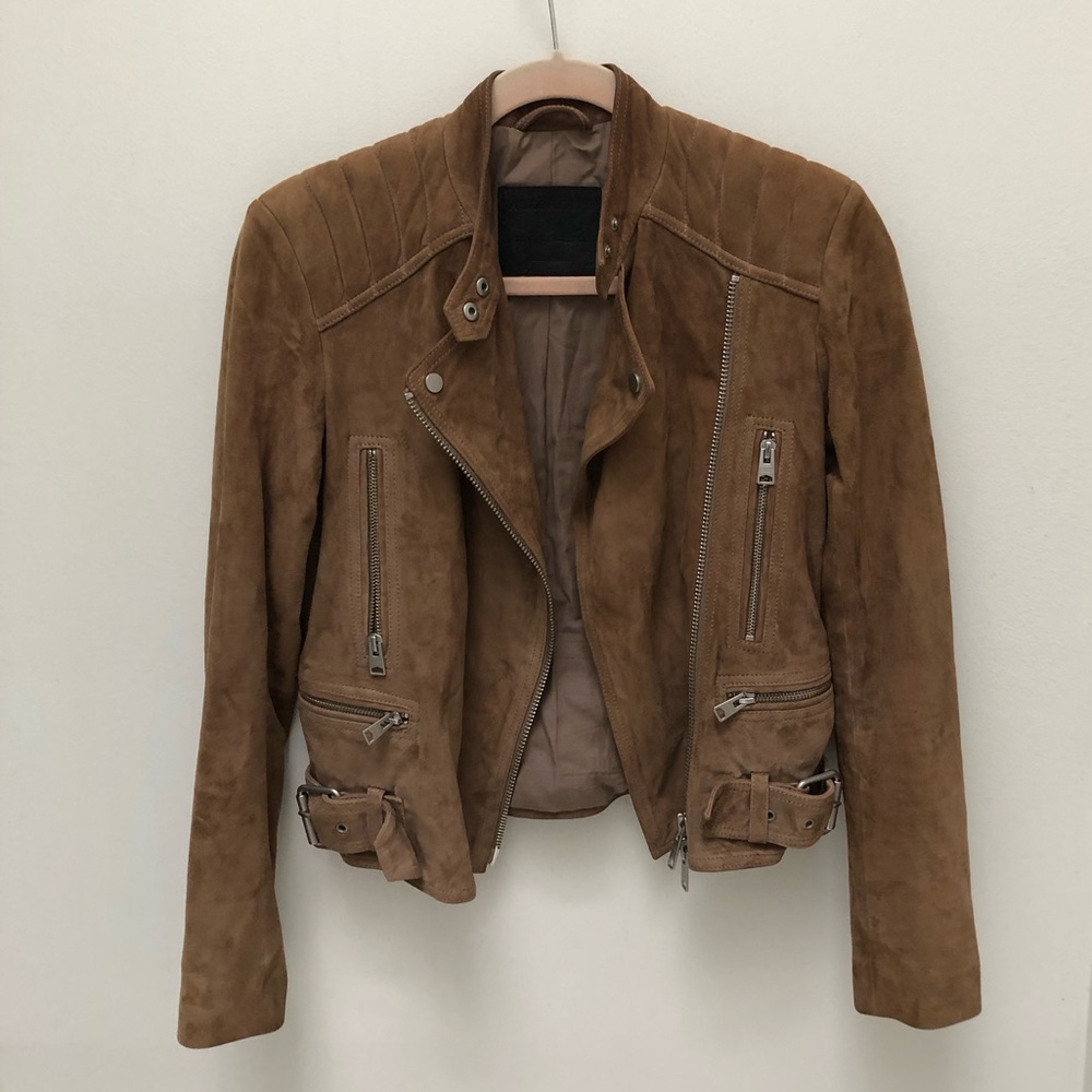 AllSaints Kerr Leather Jacket (size 4)